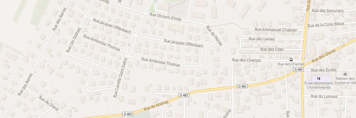 Plan du 10 Rue Ambroise Thomas à Valentigney