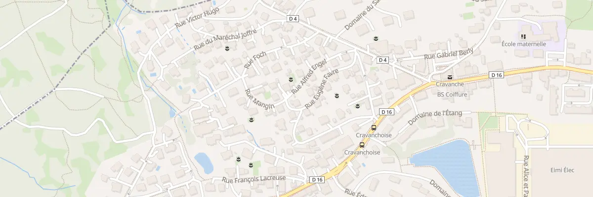 Plan du 4 Rue Eugène Favre à Cravanche