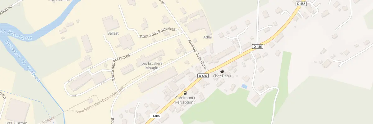 Plan du 3B Av de la Gare à Cornimont
