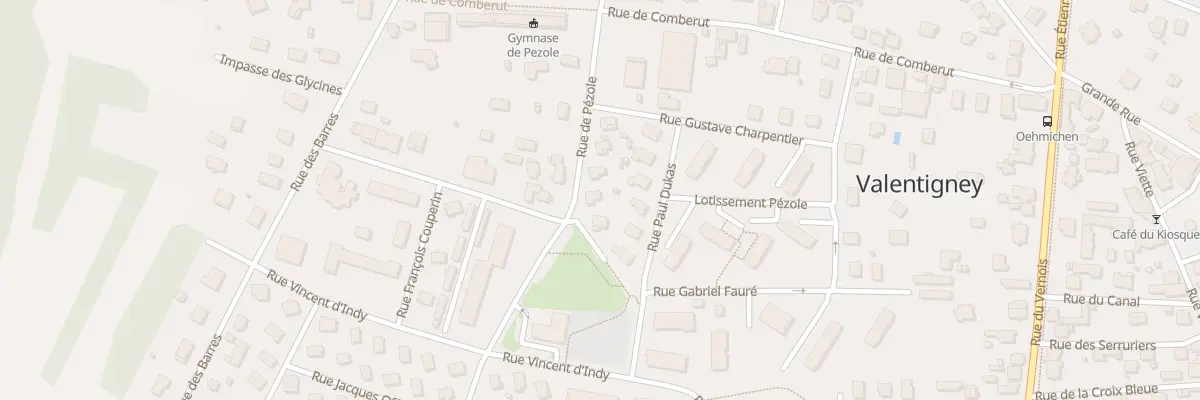 Plan du 15B Rue de Pezole à Valentigney