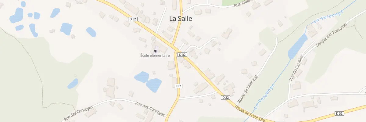 Plan du 2 Rte de St Die à La Salle