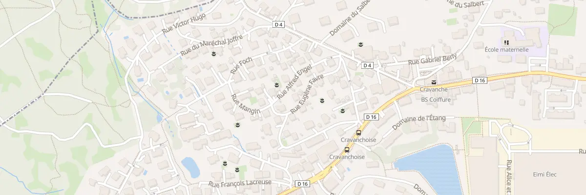 Plan du 2 Rue Eugène Favre à Cravanche
