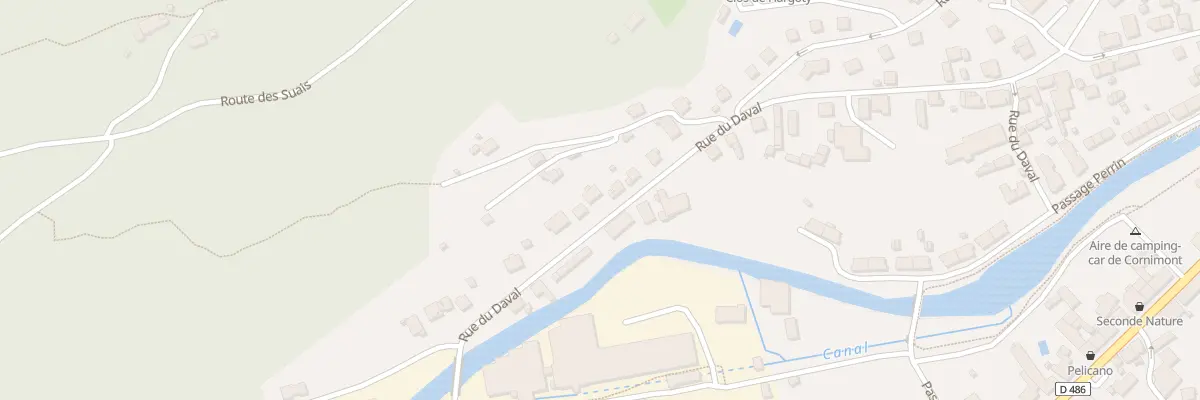 Plan du 68 Rue du Daval à Cornimont