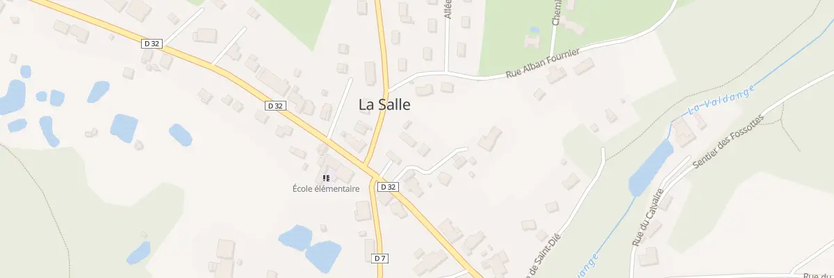 Plan du 3 Rte de St Die à La Salle