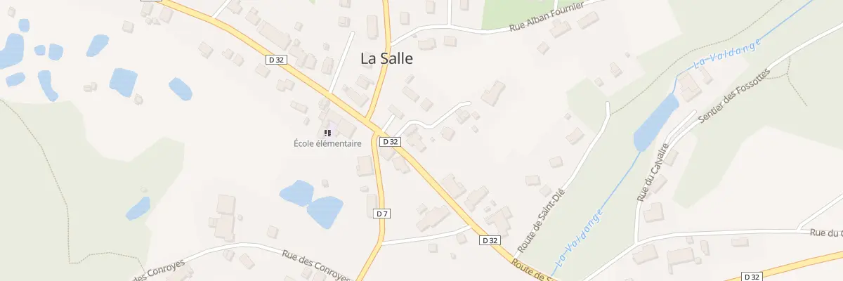 Plan du 7 Rte de St Die à La Salle