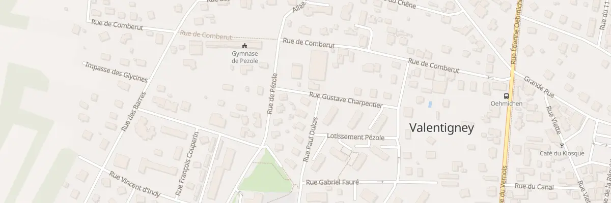 Plan du 11 Rue Paul Dukas à Valentigney