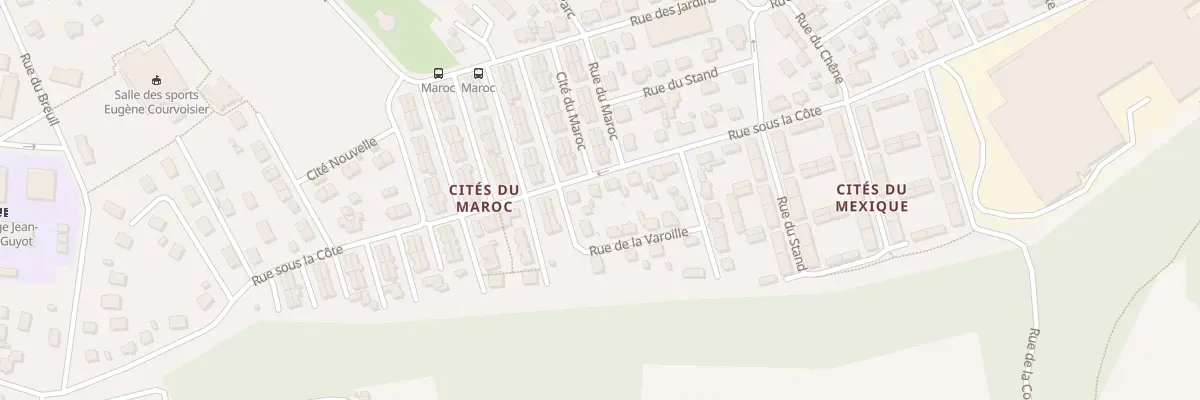 Plan du 68 Rue sous la Côte à Mandeure