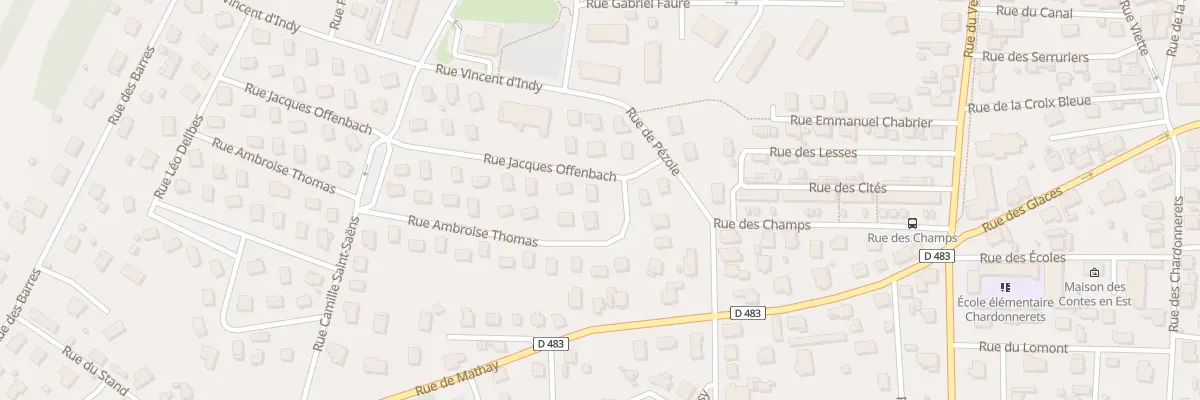 Plan du 4 Rue Ambroise Thomas à Valentigney
