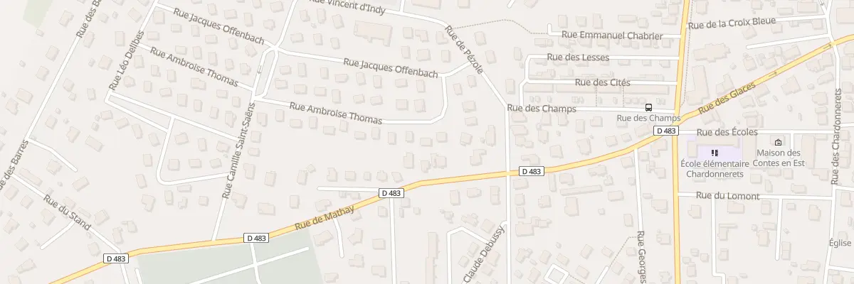 Plan du 11 Rue Ambroise Thomas à Valentigney