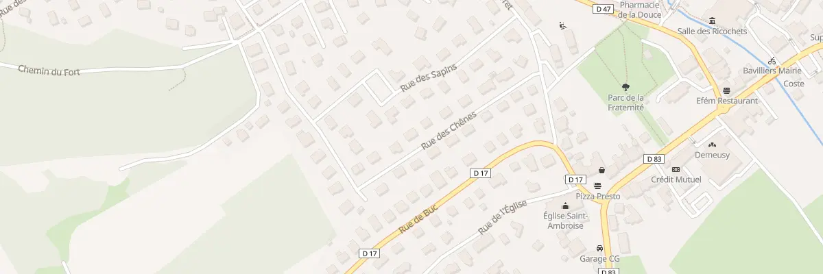 Plan du 14 Rue des Chênes à Bavilliers