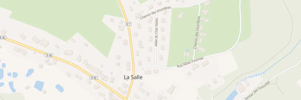 Plan du 3 All du Clair Matin à La Salle