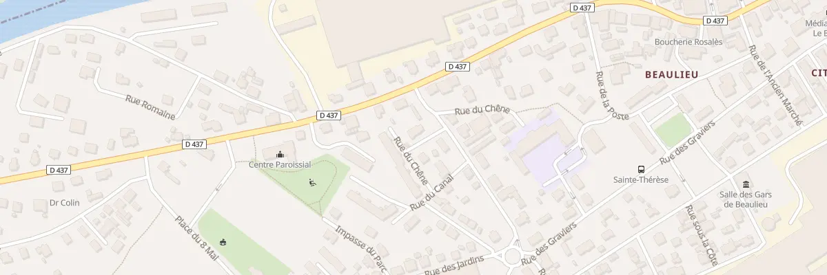 Plan du 2 Rue du Chêne à Mandeure