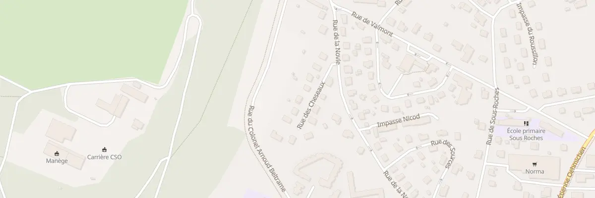 Plan du 10 Rue des Cheseaux à Valentigney