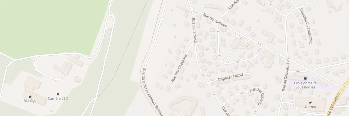 Plan du 8 Rue des Cheseaux à Valentigney