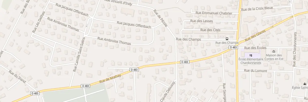 Plan du 9 Rue Ambroise Thomas à Valentigney