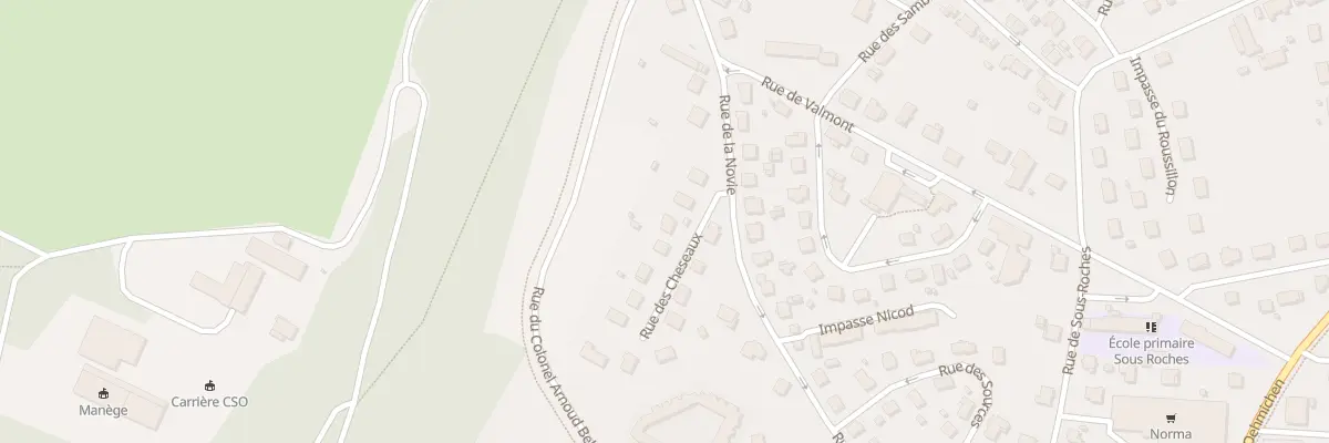 Plan du 6 Rue des Cheseaux à Valentigney