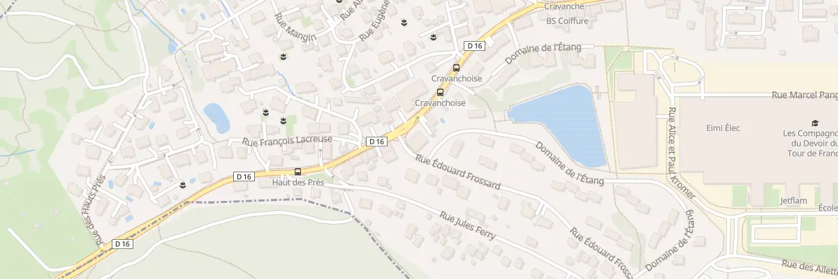 Plan du 11 Rue Aristide Briand à Cravanche