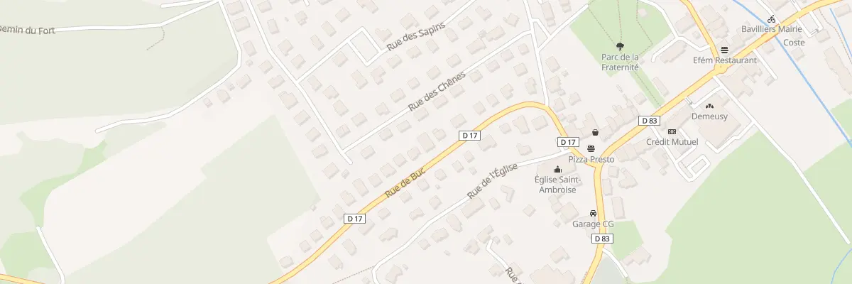 Plan du 20 Rue de Buc à Bavilliers