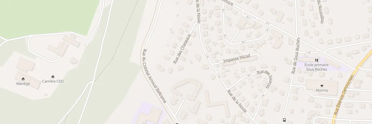 Plan du 7 Rue des Cheseaux à Valentigney