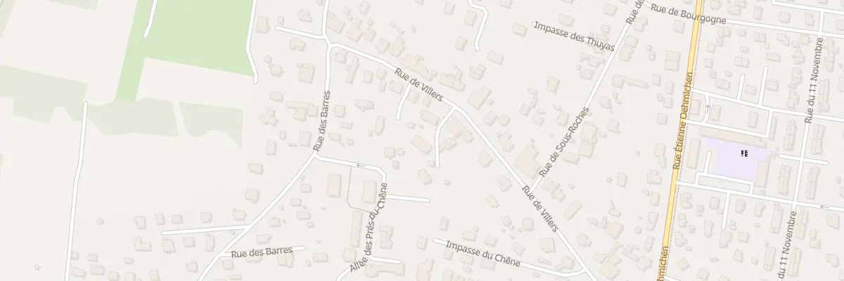 Plan du 33B Rue de Villers à Valentigney
