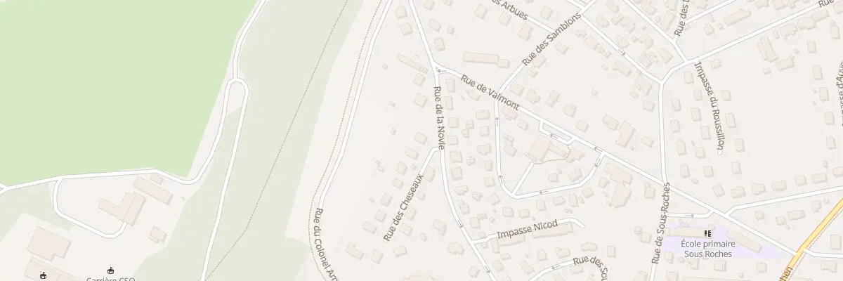 Plan du 2 Rue des Cheseaux à Valentigney