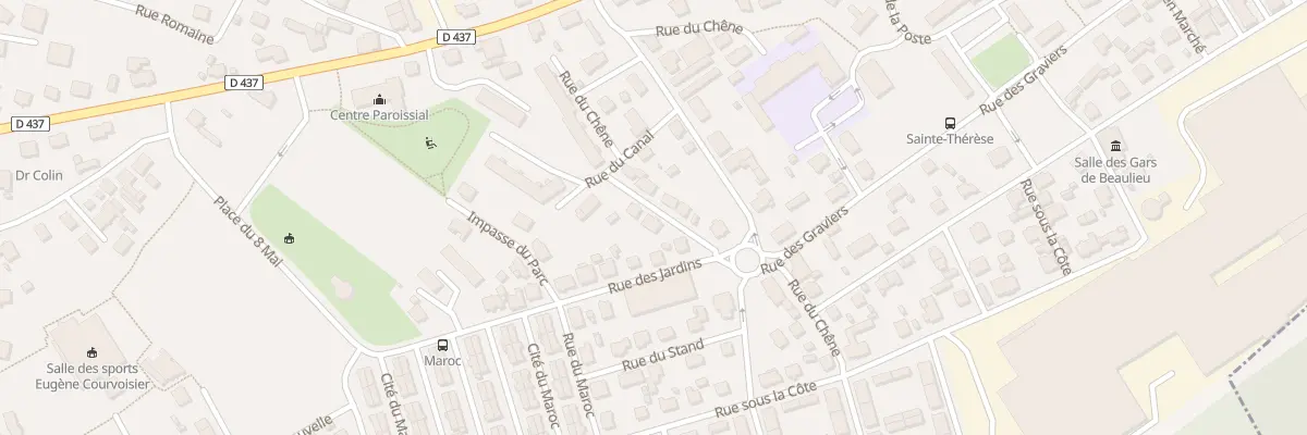 Plan du 3 Rue du Canal à Mandeure