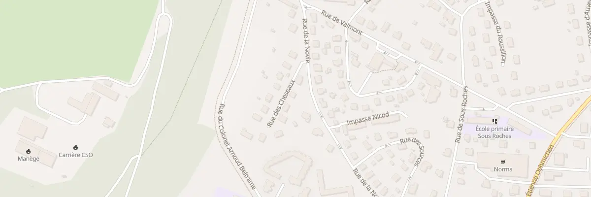 Plan du 3 Rue des Cheseaux à Valentigney
