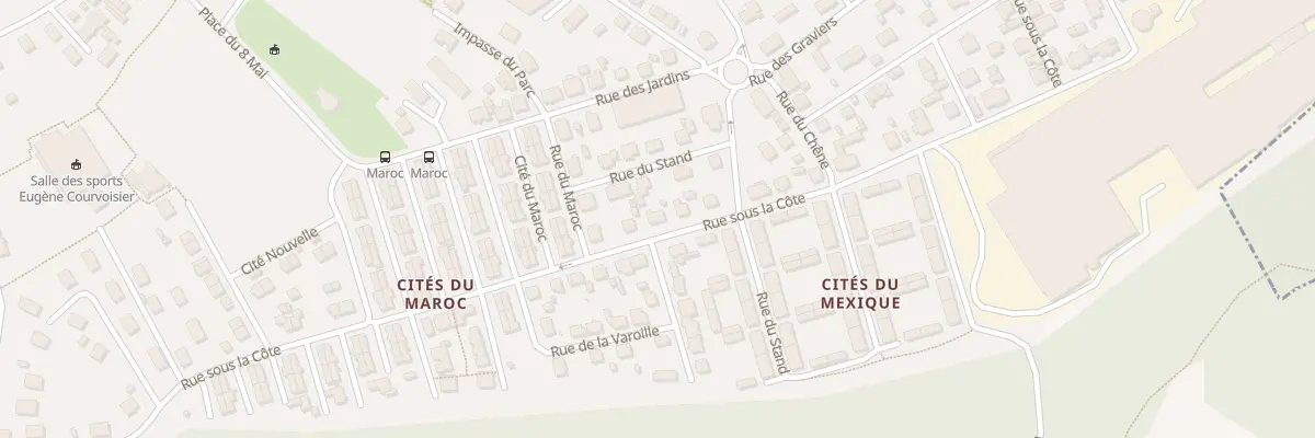 Plan du 25 Rue sous la Côte à Mandeure