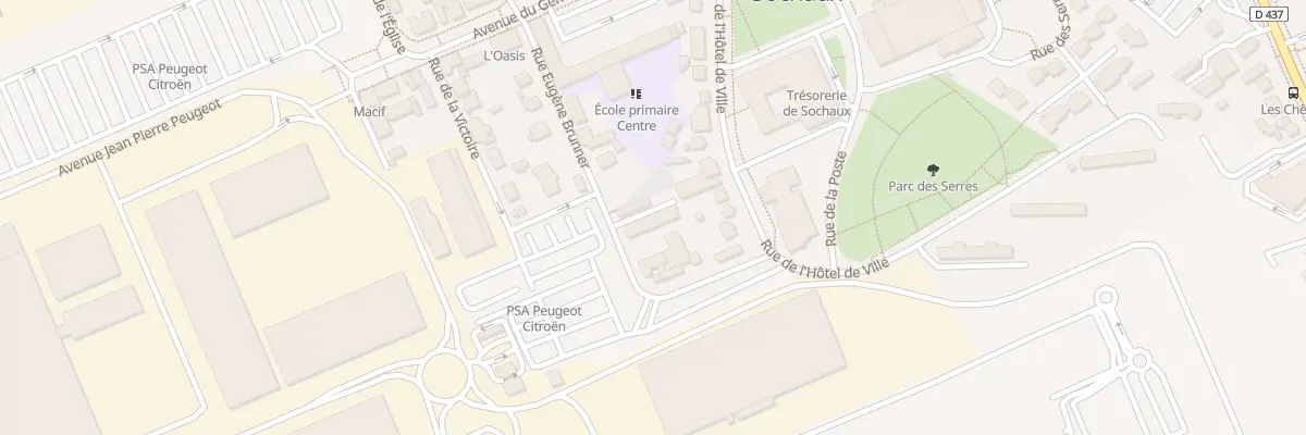 Plan du 12 Rue Eugène Brunner à Sochaux
