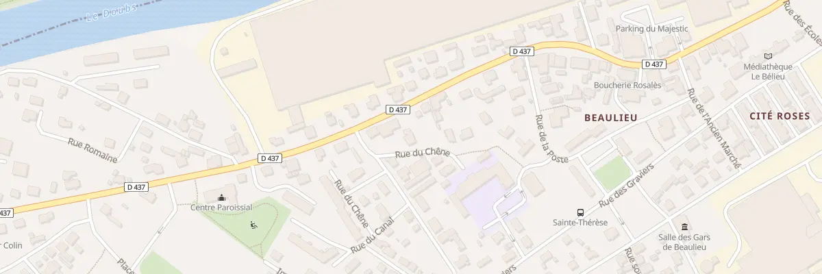 Plan du 1 Rue du Chêne à Mandeure