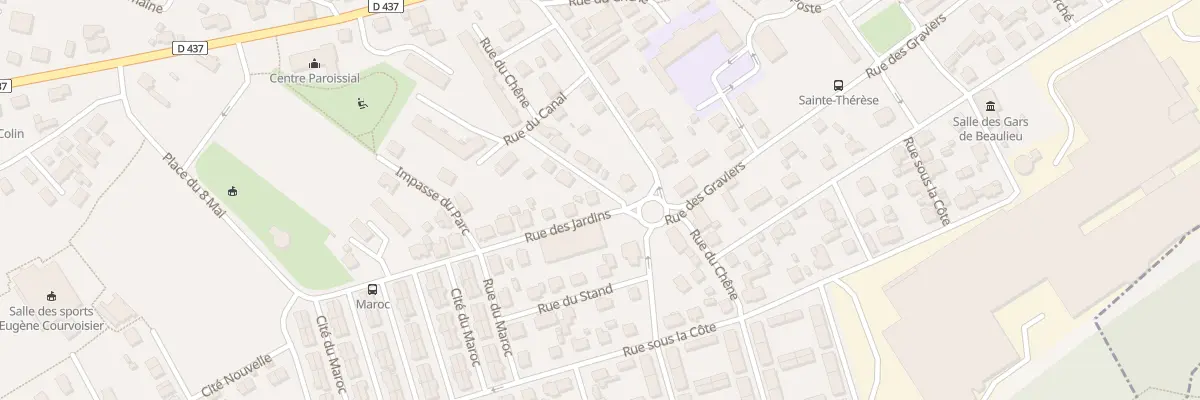 Plan du 1 Rue du Canal à Mandeure