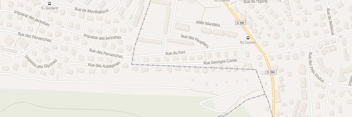 Plan du 16 Rue Georges Cuvier à Vieux-Charmont