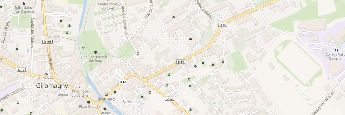 Plan du 7 Rue du Rosemont à Giromagny