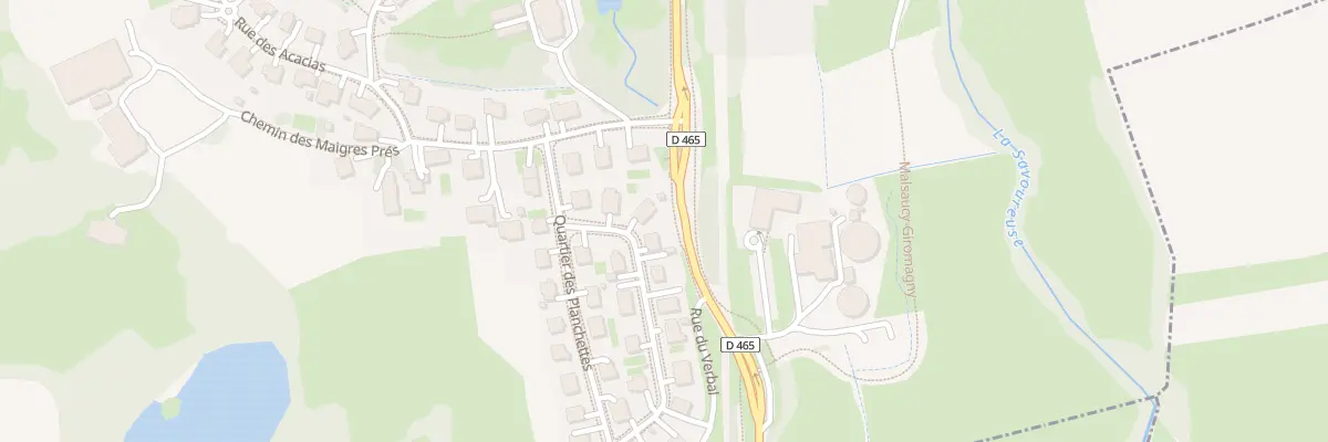 Plan du 7 Quartier des Planchettes à Giromagny
