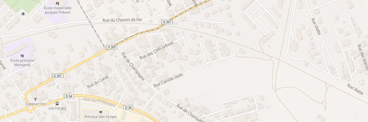 Plan du 1 Rue Camille Steib à Audincourt