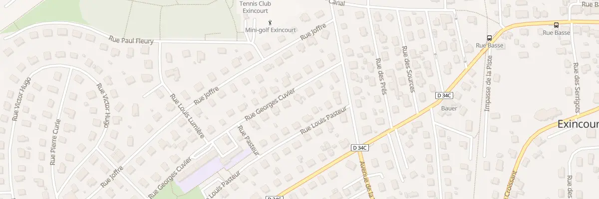 Plan du 7 Rue Georges Cuvier à Exincourt