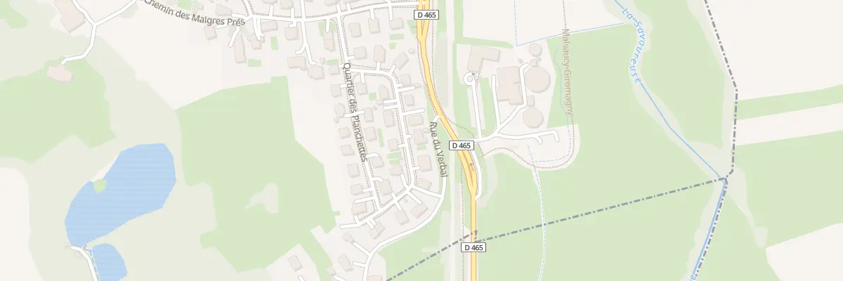 Plan du 13 Quartier des Planchettes à Giromagny
