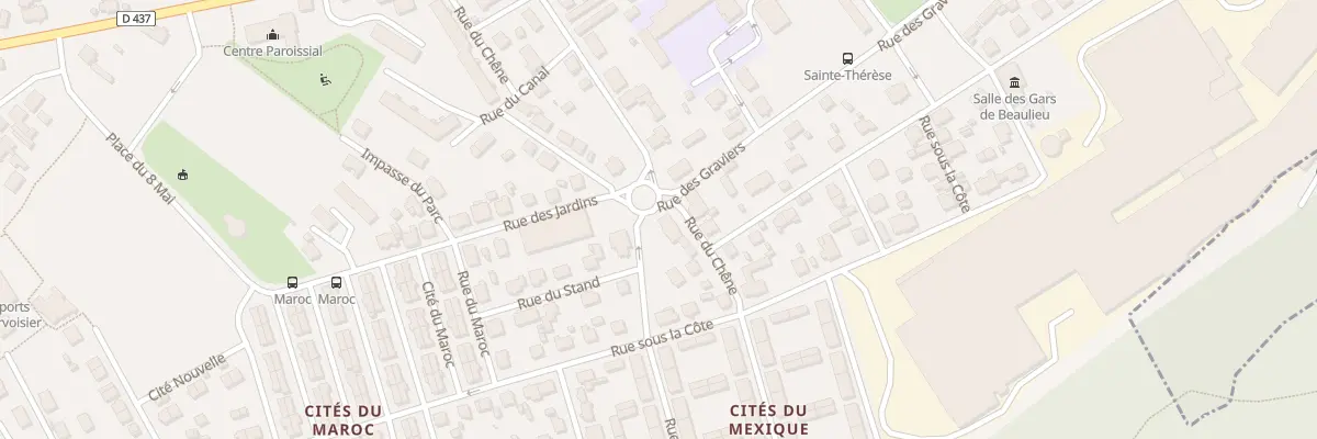 Plan du 22 Rue du Chêne à Mandeure