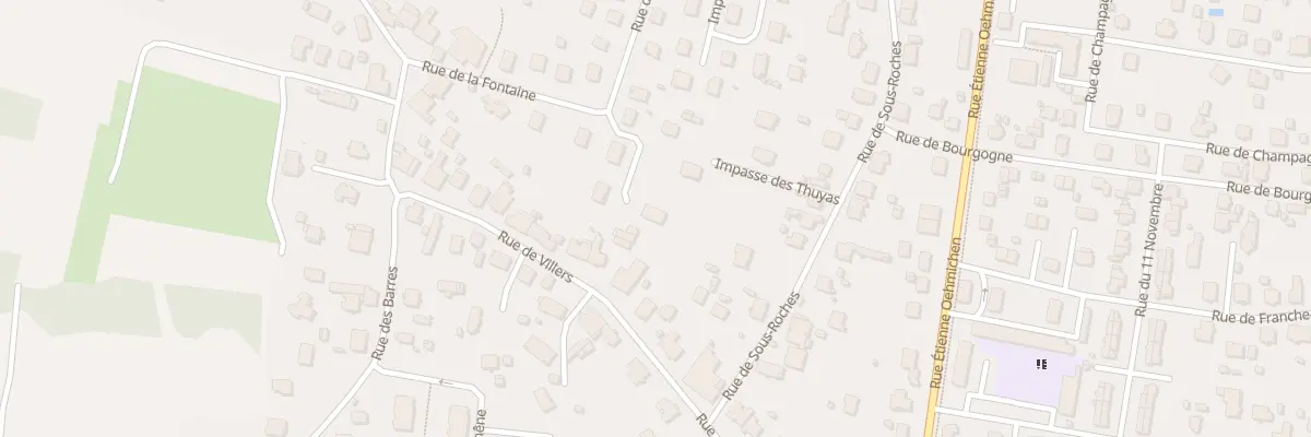 Plan du 6 Imp des Mesanges à Valentigney