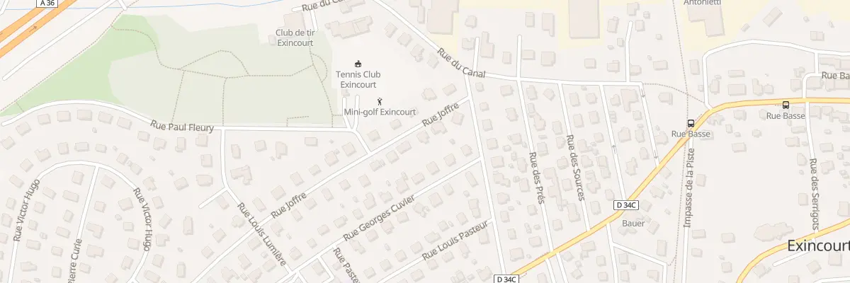 Plan du 5 Rue Joffre à Exincourt