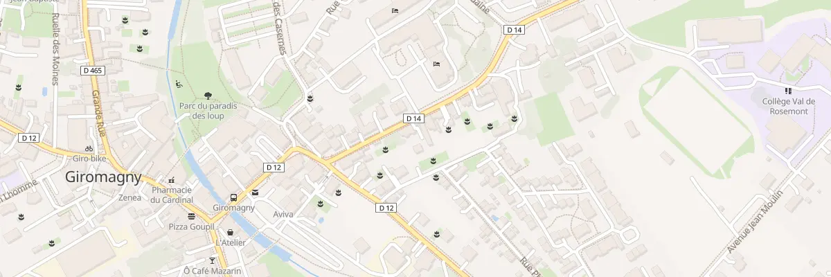 Plan du 4 Rue du Rosemont à Giromagny