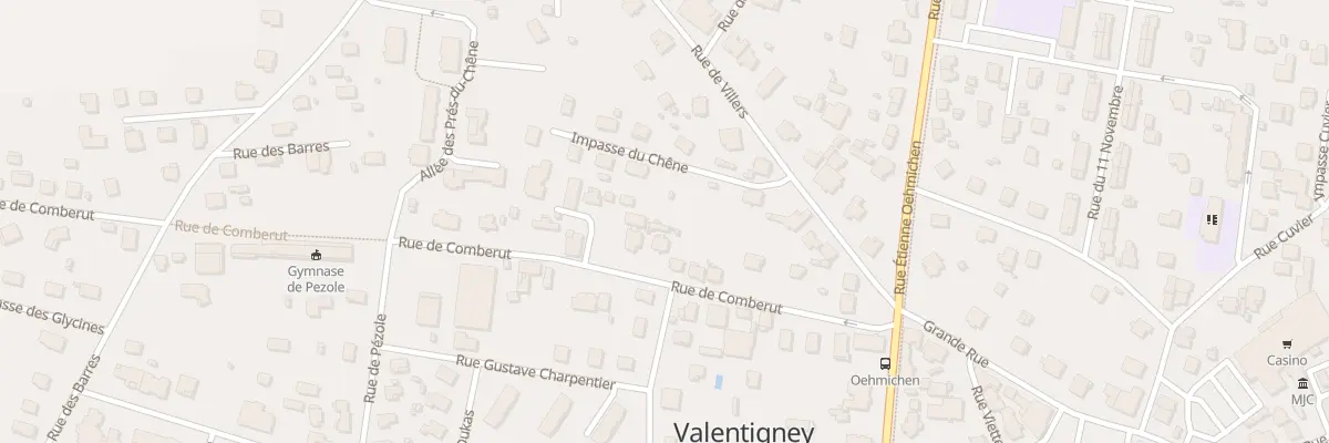 Plan du 16 Rue de Comberut à Valentigney