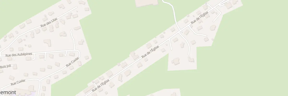 Plan du 25 Rue de l’Eglise à Charquemont
