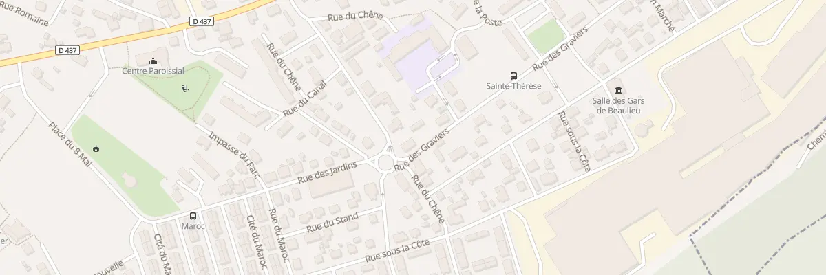 Plan du 17 Rue du Chêne à Mandeure