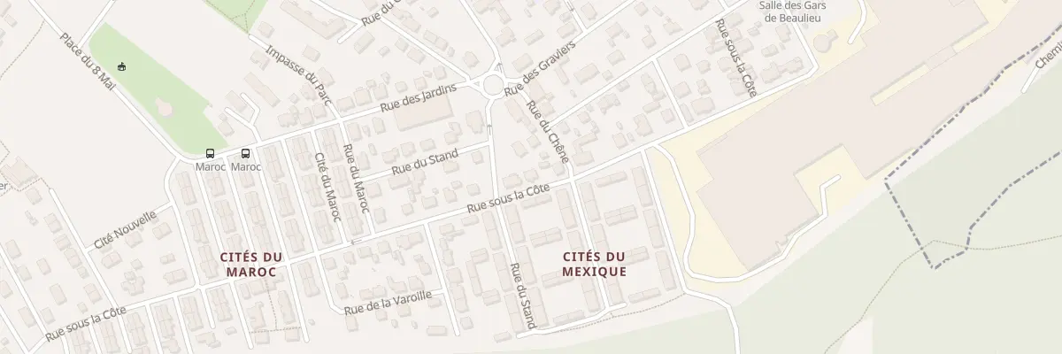 Plan du 33 Rue sous la Côte à Mandeure