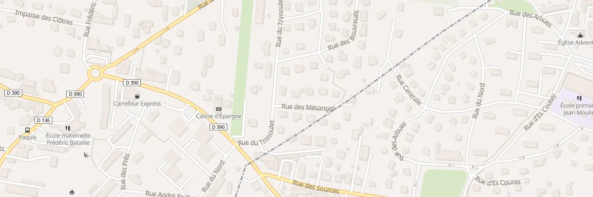 Plan du 3 Rue des Mésanges à Grand-Charmont