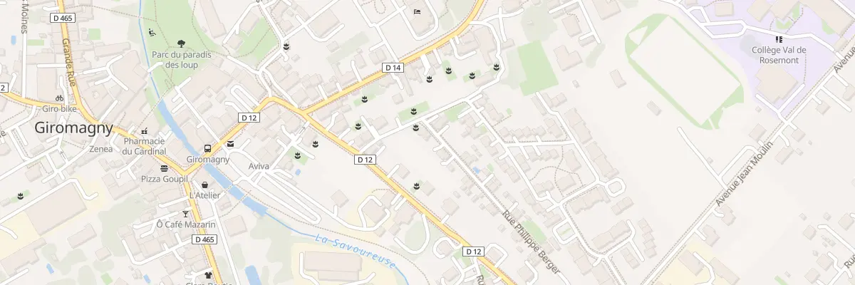 Plan du 4 Rue Philippe Berger à Giromagny
