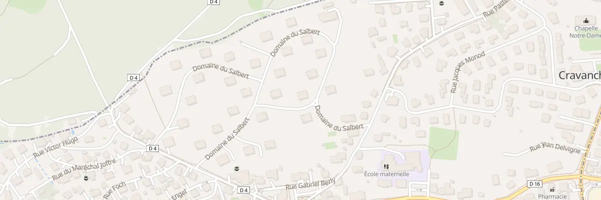 Plan du 24 Rue Domaine du Salbert à Cravanche