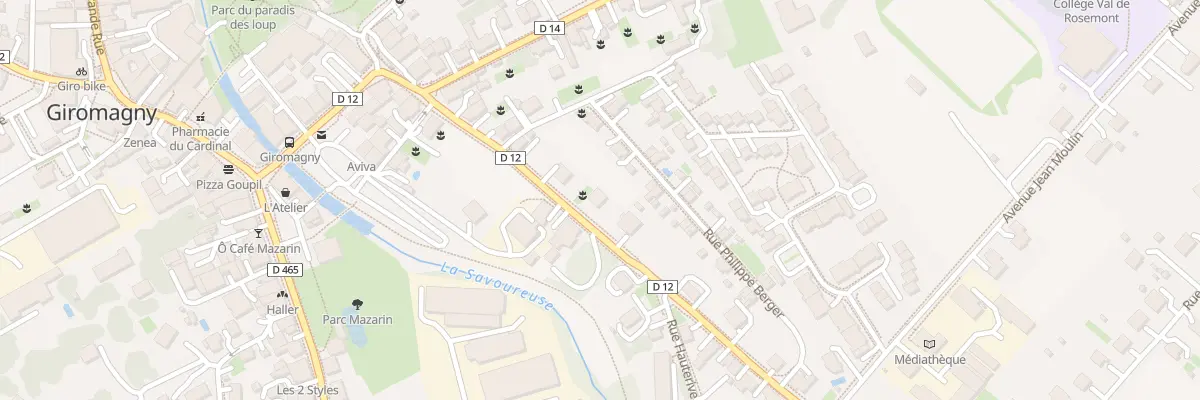Plan du 11 Fg d’Alsace à Giromagny