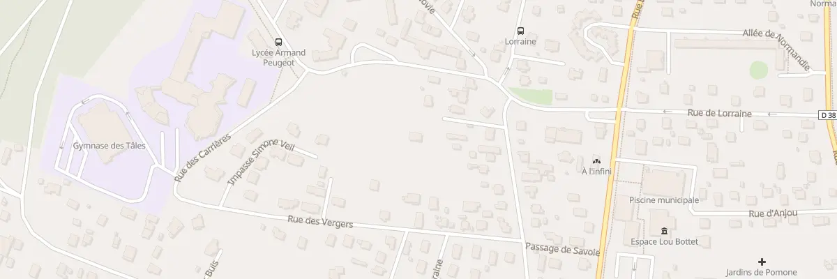 Plan du 57B Rue de Sous-Roches à Valentigney